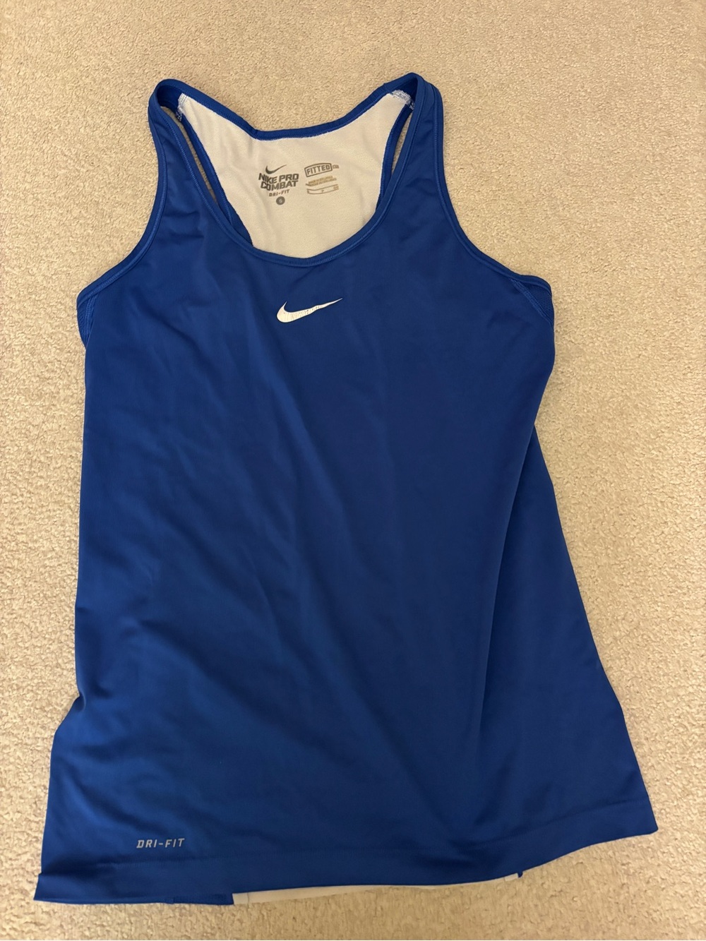 Nike Women's Royal Blue Dri-FIT Racerback Tank